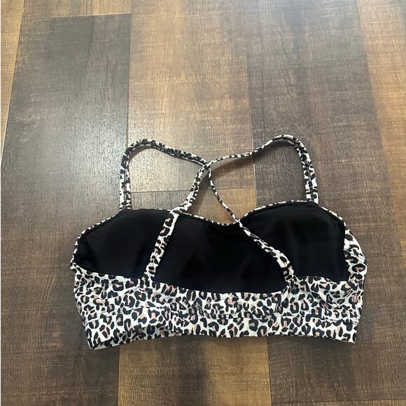 Albion Fit Leopard Uplift Swimsuit Top  Size Medium - Picture 4 of 6